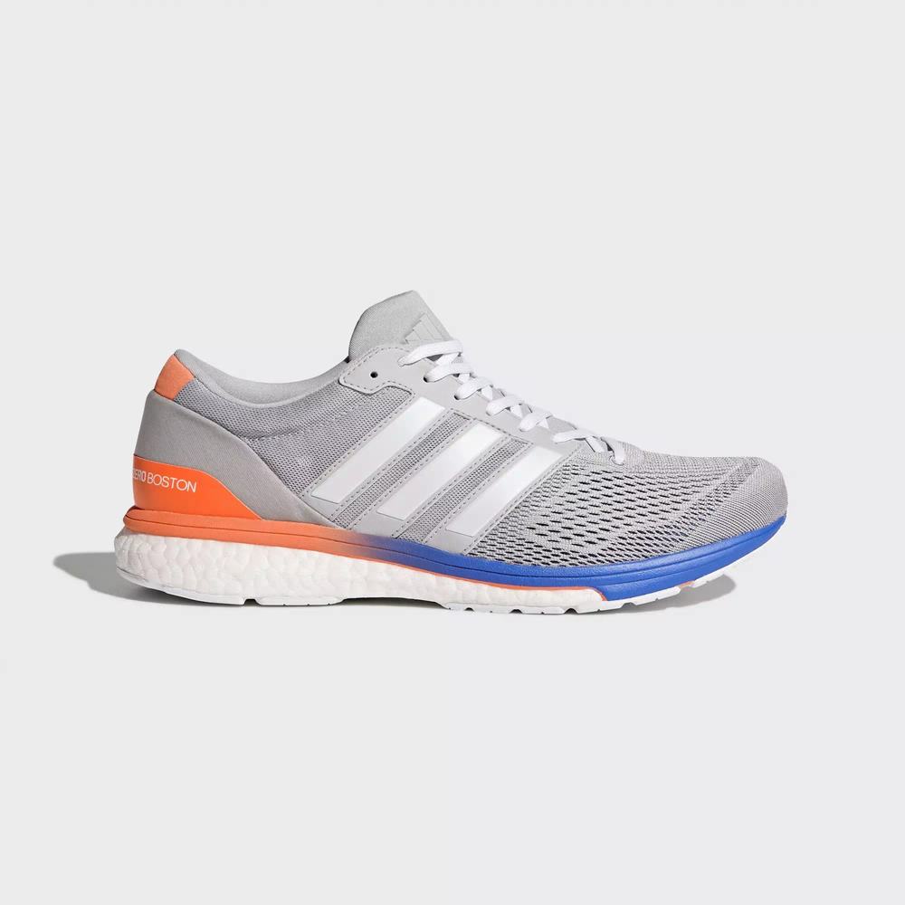 Adidas Adizero Boston 6 Tenis Para Correr Grises Para Hombre (MX-79455)